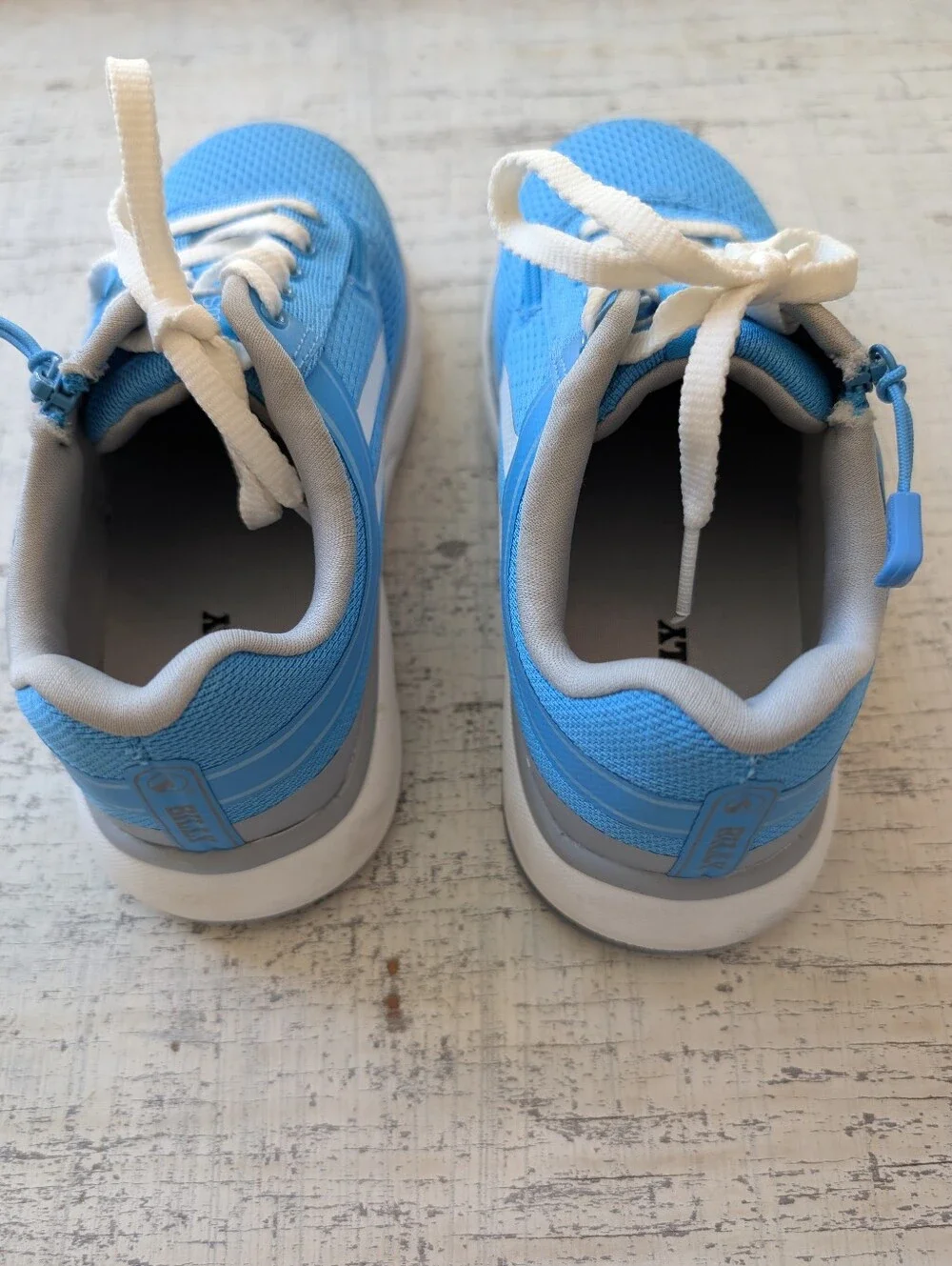 Kids Blue Athletic Sneakers - White Accents